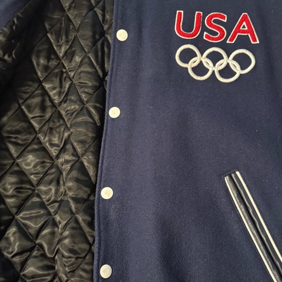 Roots 2004 Olympics Blue and Black Bomber Jacket - Picture 8 of 16